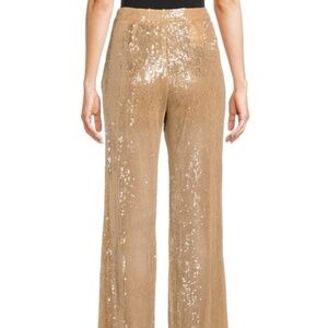 NEW with Tags BCBG Champagne Colored all Sequin Pants sz 6